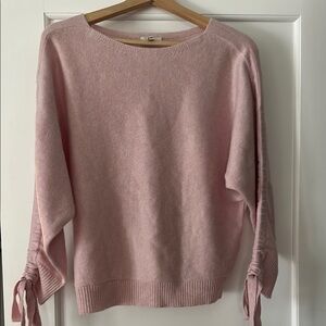 Joie Pink Crew Neck Sweater Soft Knit Casual